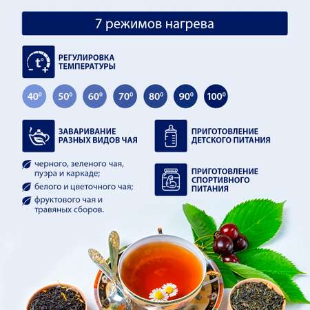 Электрочайник STINGRAY ST-KT3001A белый стеклянный