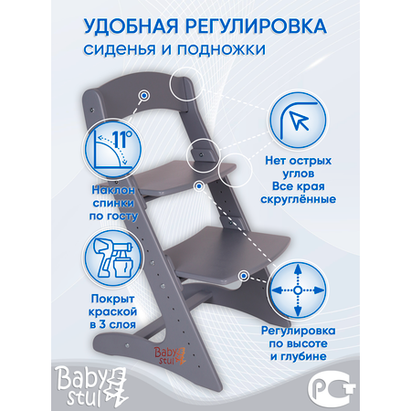 Растущий стул детский Babystul трансформер