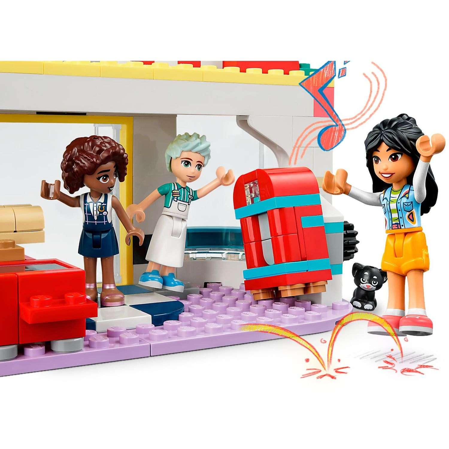 Конструктор LEGO Friends Закусочная в центре Хартлейк 346 дет. - фото 7