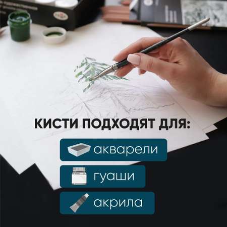 Кисть Гаммa 12 шт.