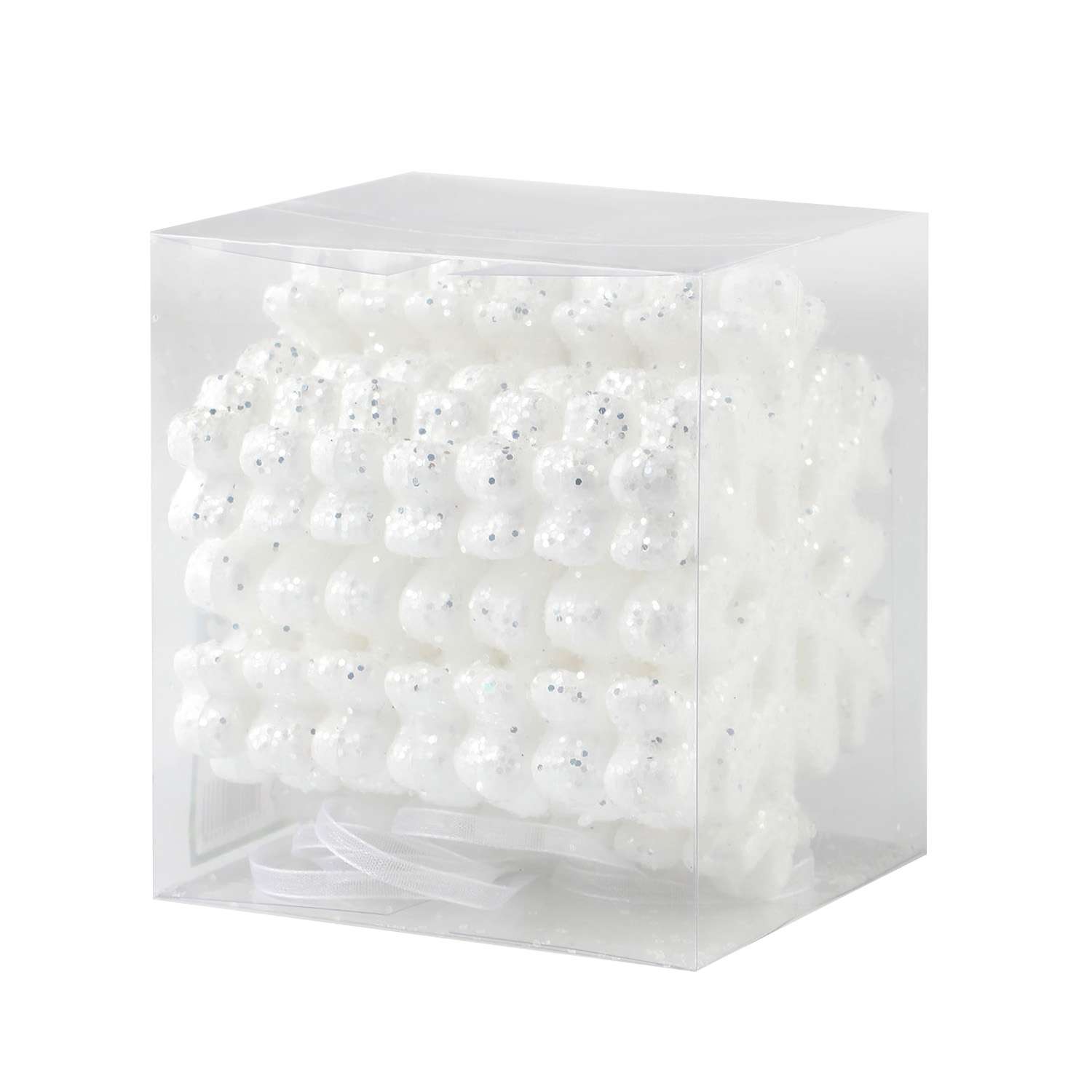 Набор елочных украшений ё Снежинки 7шт - фото 1