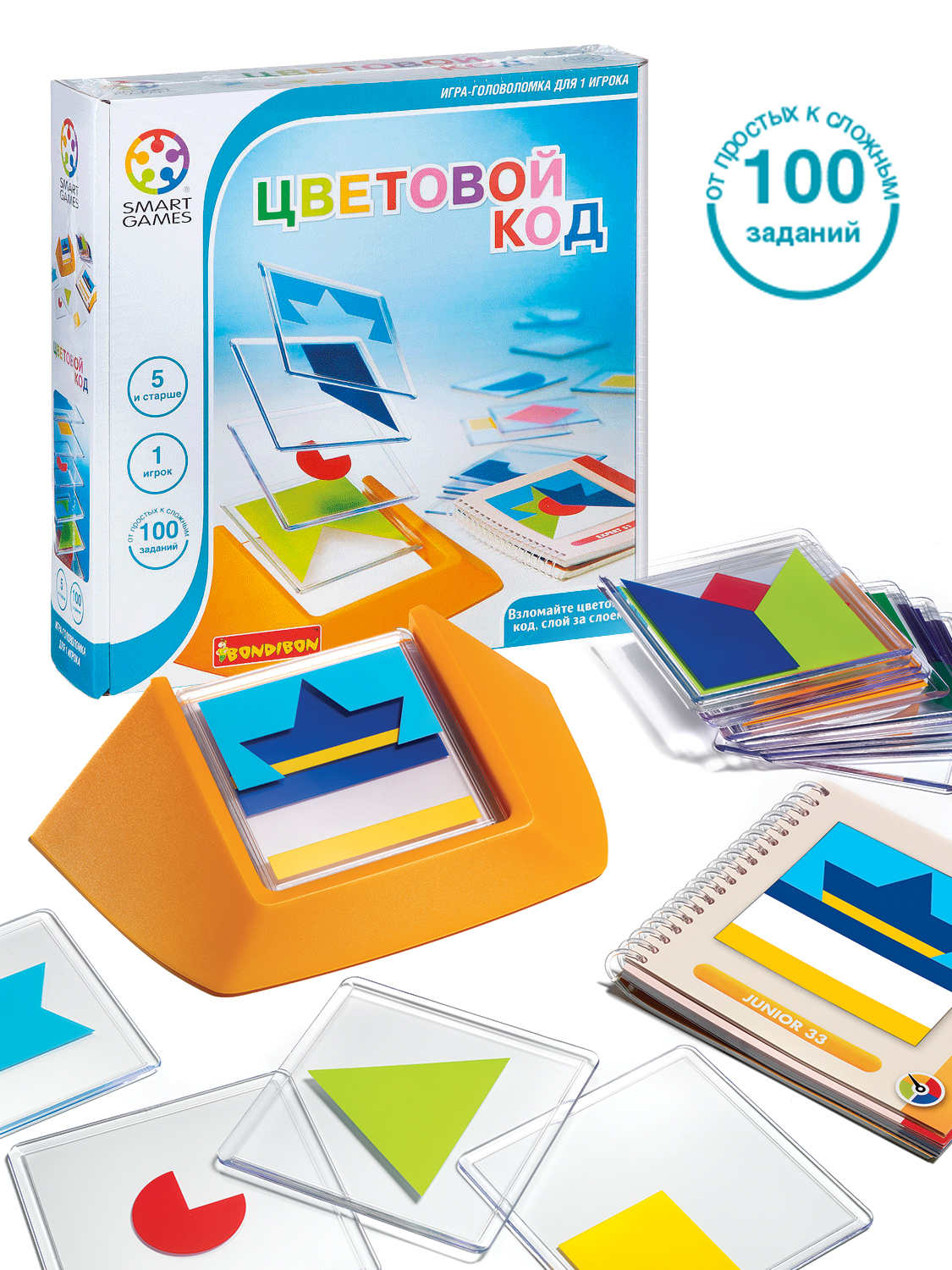 Настольная игра Bondibon логическая Цветовой код - фото 1