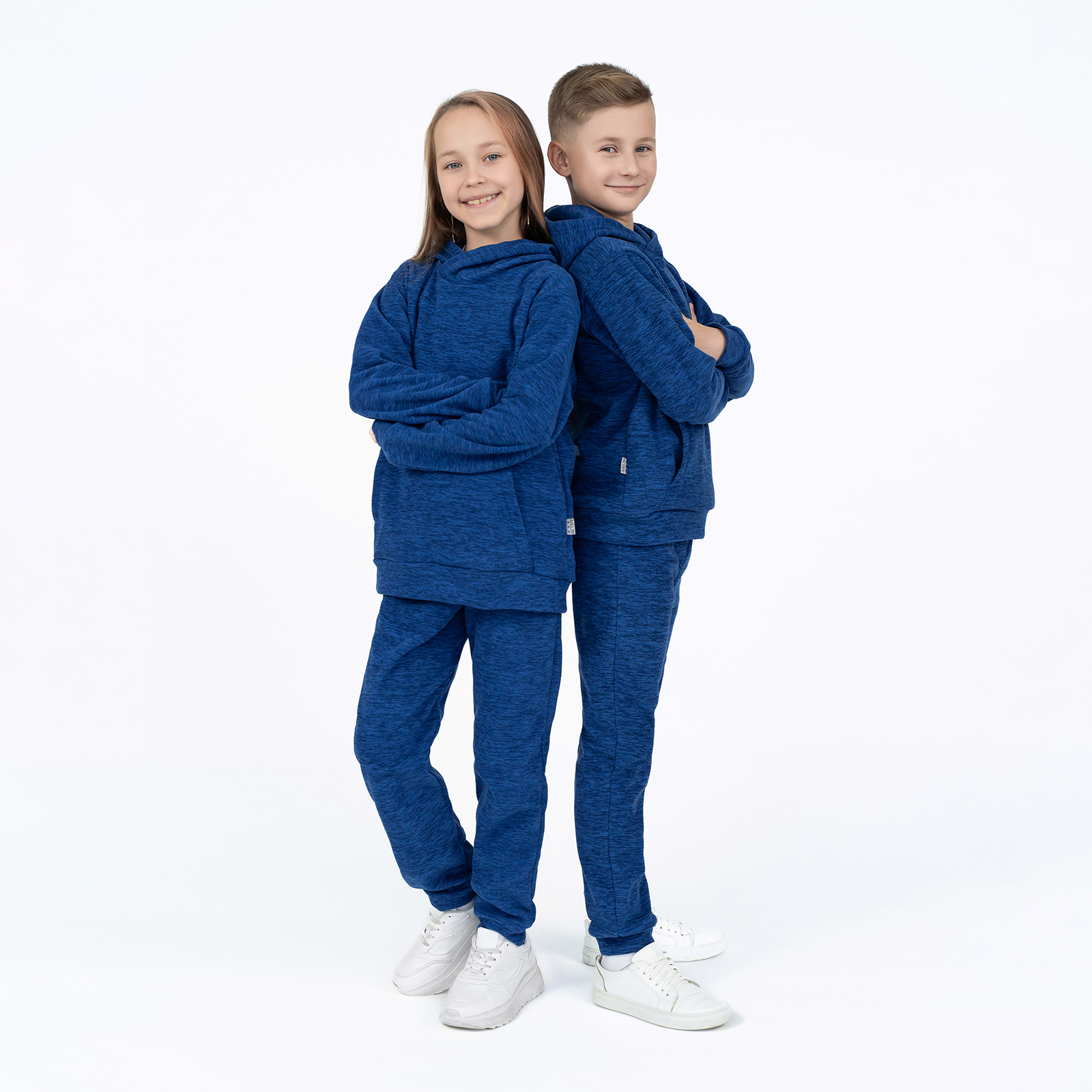 Худи и брюки Утенок 7043кт василек - фото 3