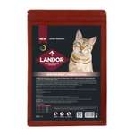 Корм для кошек Landor 0.4кг взрослых с чувствительным пищеварением c индейкой и уткой сухой