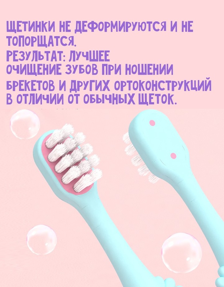 Зубная щетка классическая MIKOLIFE от 3 лет 10 шт. - фото 4