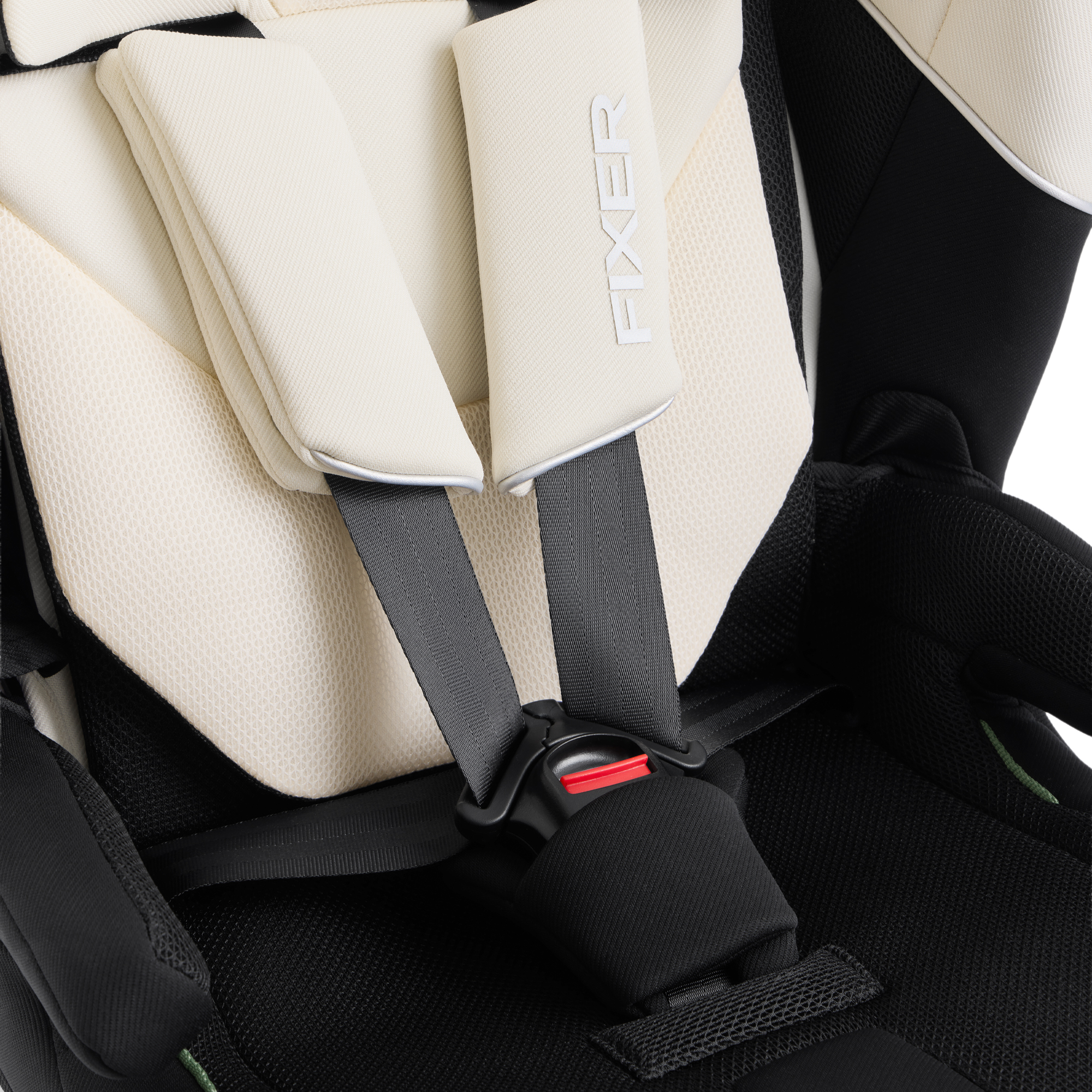 Автокресло Happy Baby Fixer Isofix 1/2/3 (9-36 кг) бежевый - фото 3