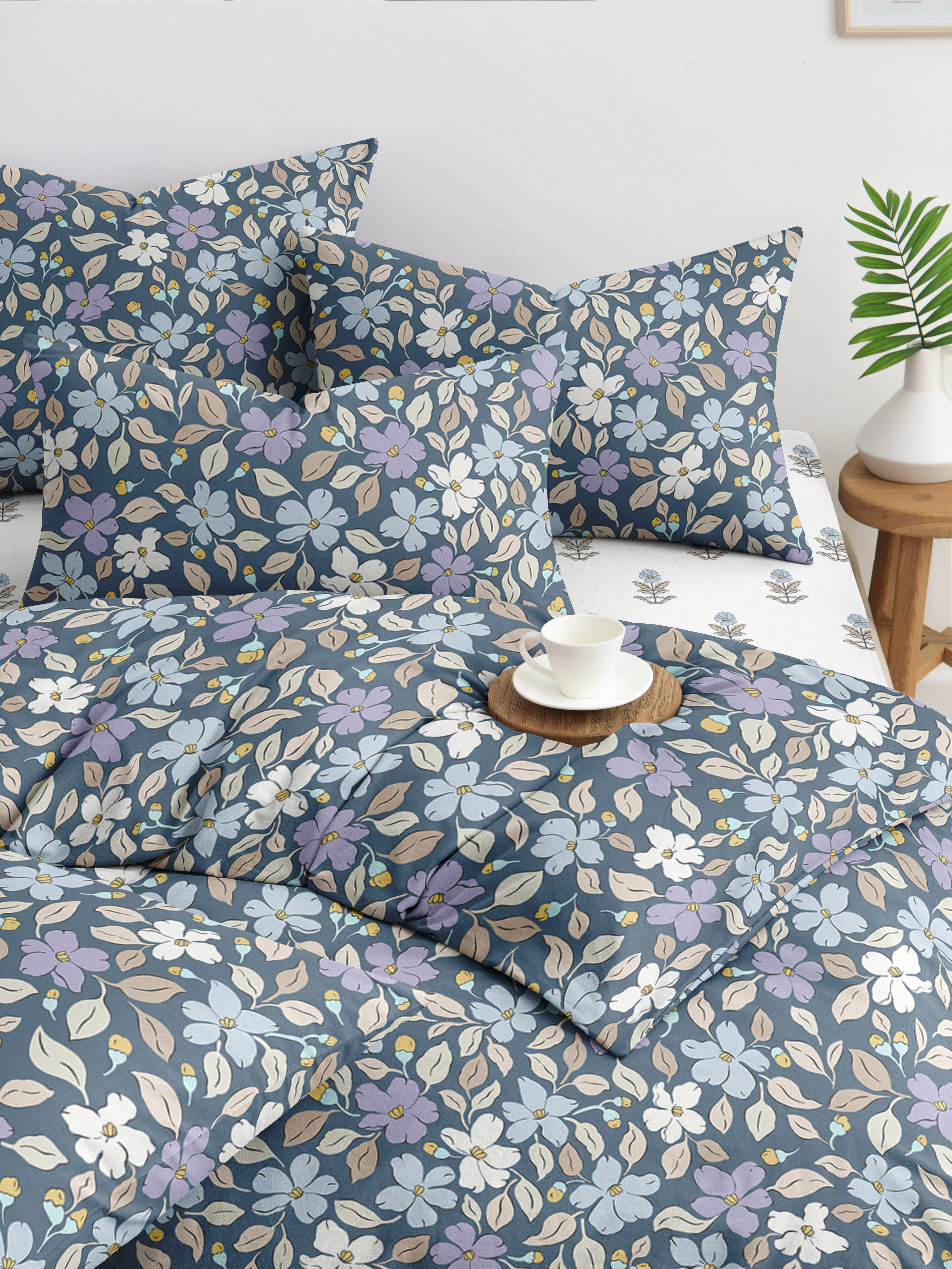 Комплект постельного белья Ночь Нежна Флер двуспальный 4 предм. - фото 6