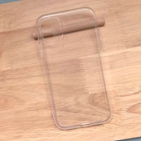 Чехол силиконовый МАККЕЙС Clear Case с защитой камеры /прозрачный / плотный на iPhone 11