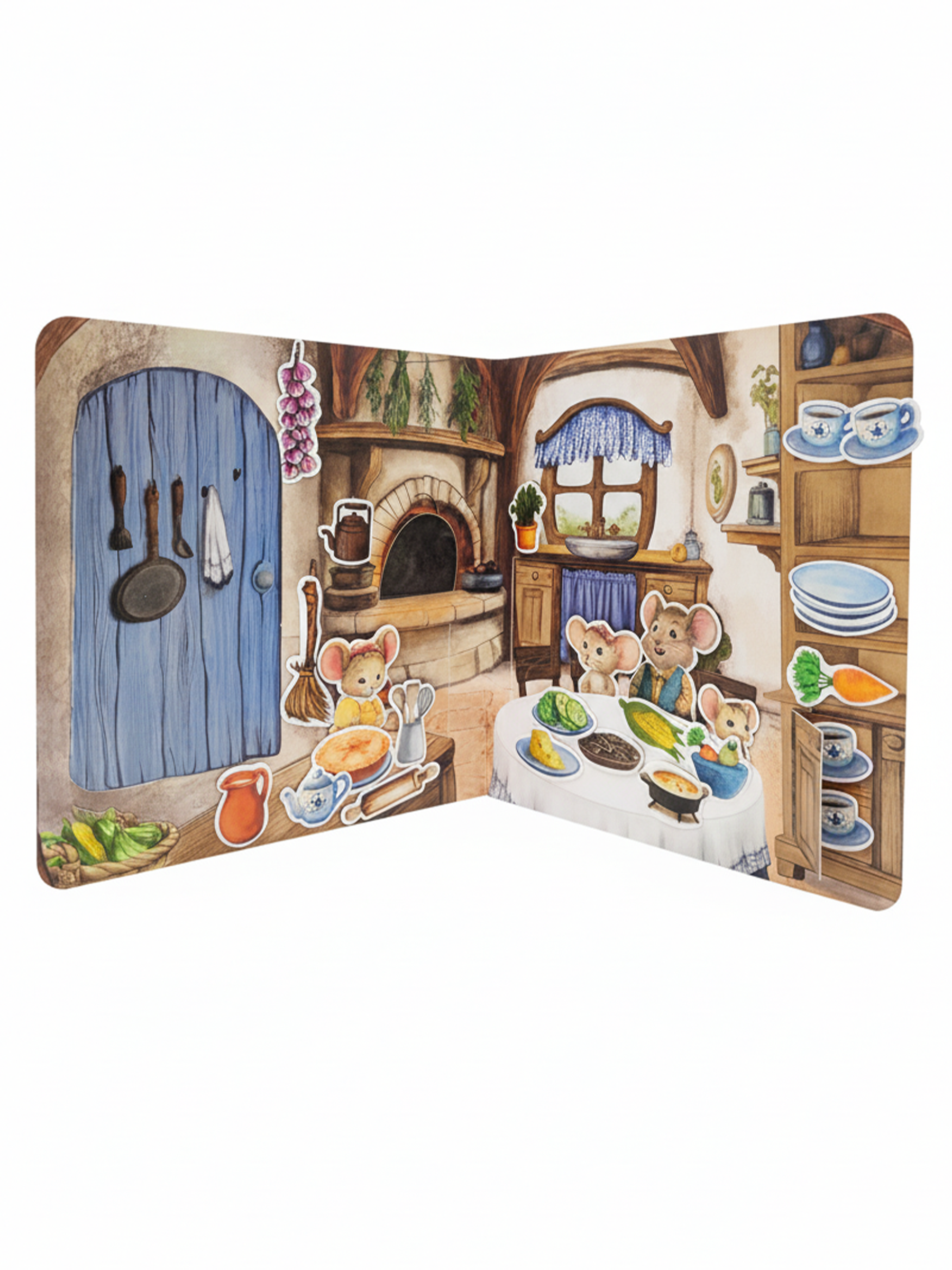 Настольная игра DvaDdomiki Книга-домик. Семья мышек - фото 6