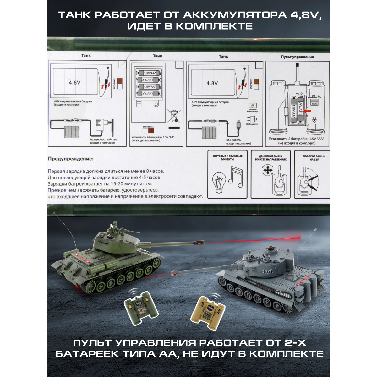 Танк РУ Veld Co 1:24 - фото 7