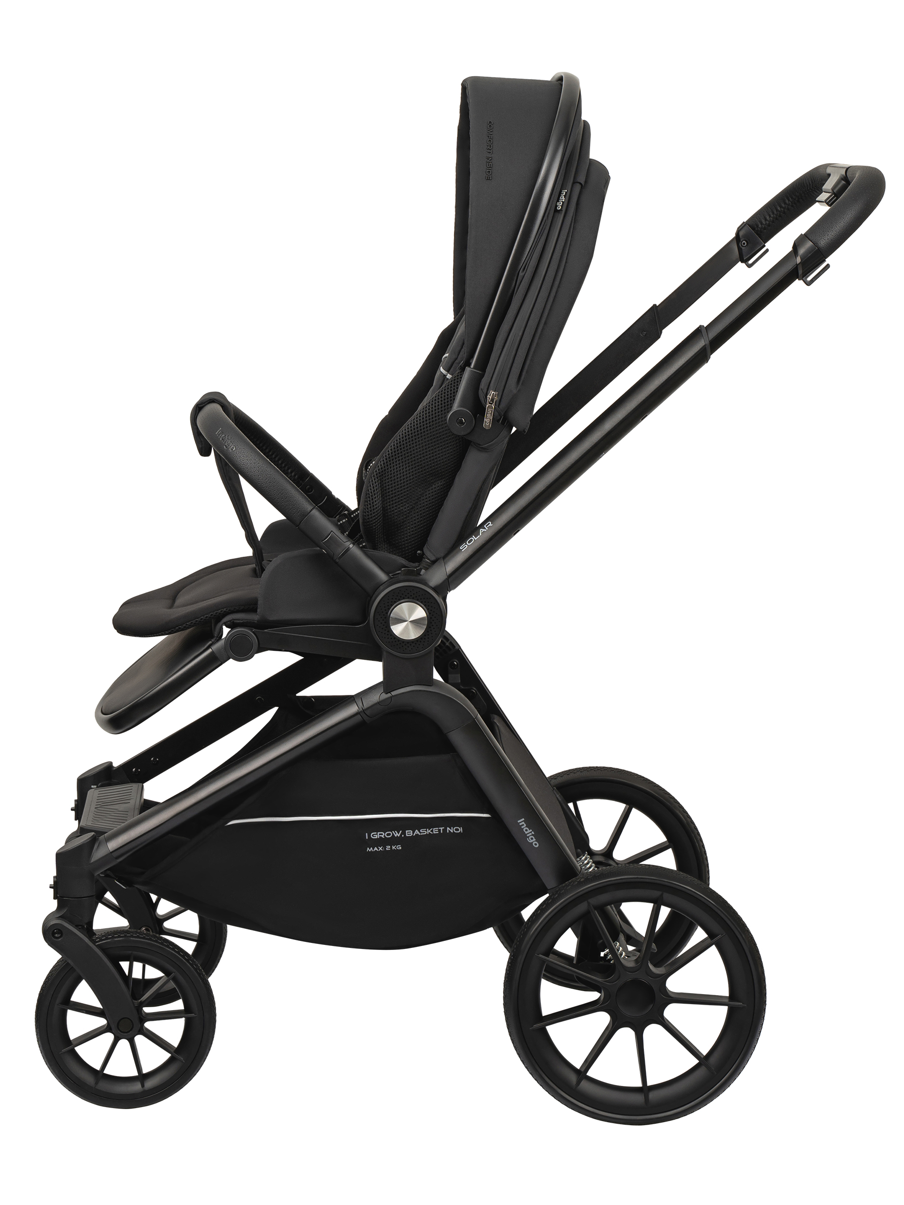 Коляска 3в1 Indigo Solar черный - фото 16