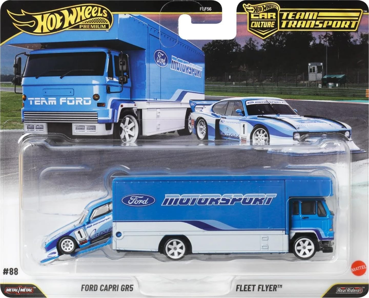 Игровой набор Hot Wheels Ford Premium Capri GR5 1:64 FLF56/JHX89 - фото 1