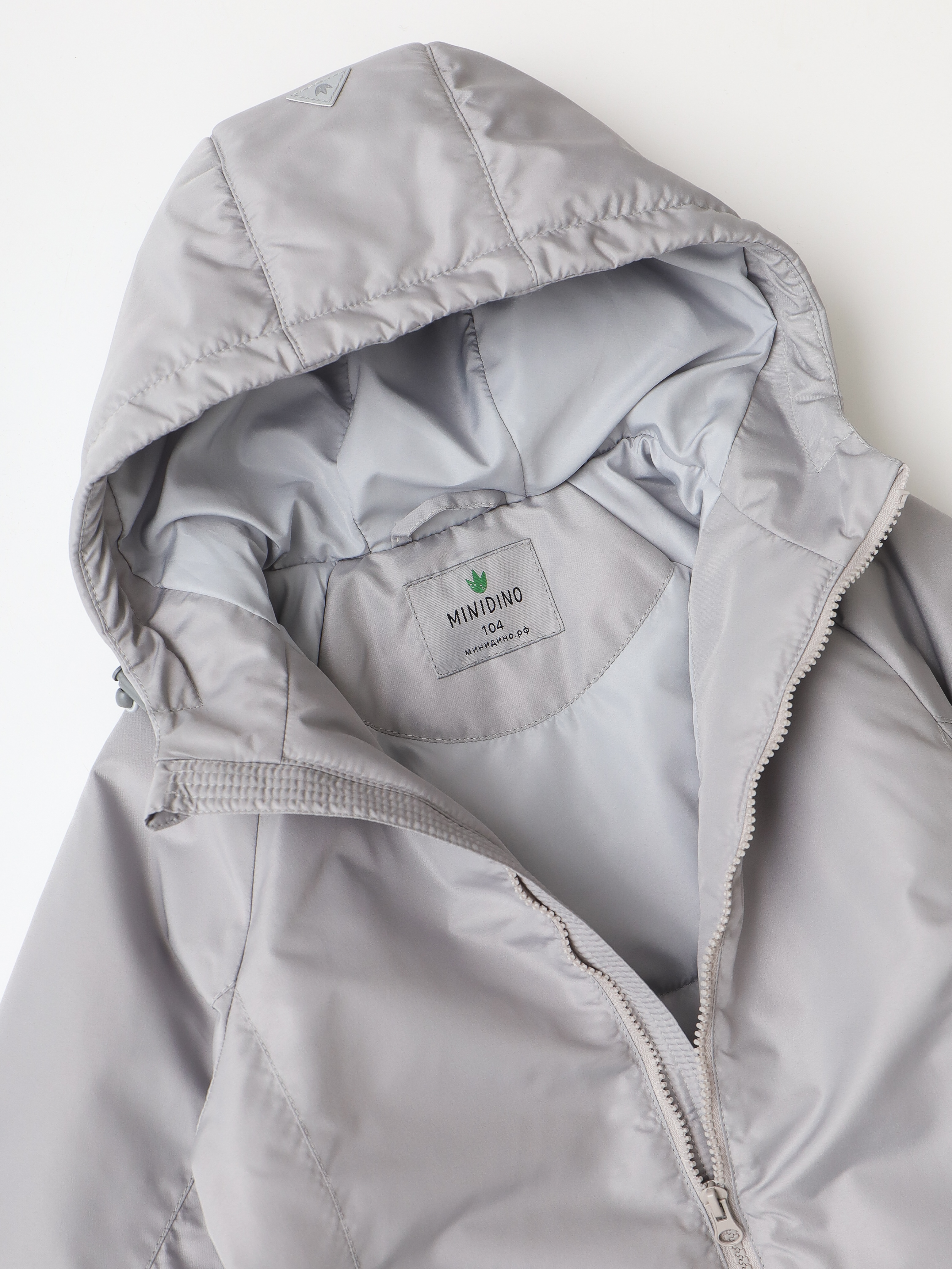 Куртка MINIDINO G-VO-Krt-113/0Куртка демисезонная К2 серая детская - фото 3