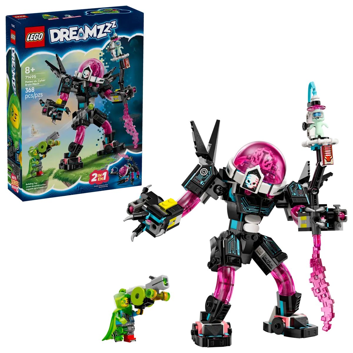Конструктор LEGO DREAMZzz Матео против робота блочный - фото 1