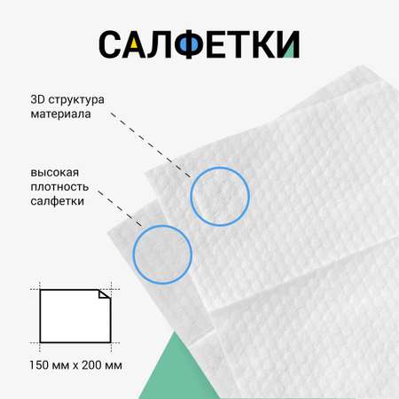 Влажные салфетки Little Art 64 шт.