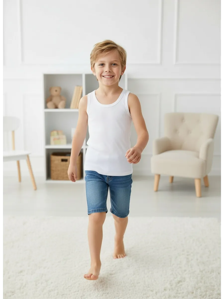 Майка Linas baby 1373-10 Белый - фото 6