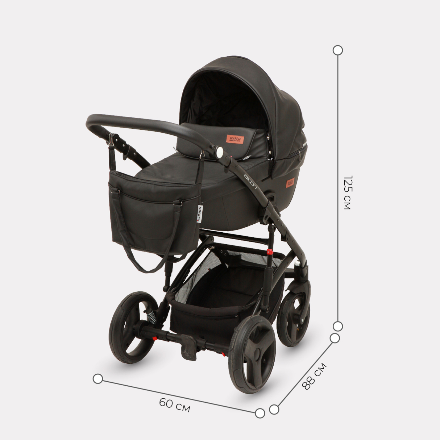 Коляска 3в1 Riko Basic Aicon Ecco - фото 2