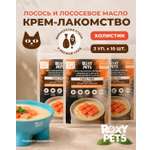 Крем-суп для кошек и котят всех пород ROXY PETS филе карельского лосося и лососевого масла 3уп из 10шт