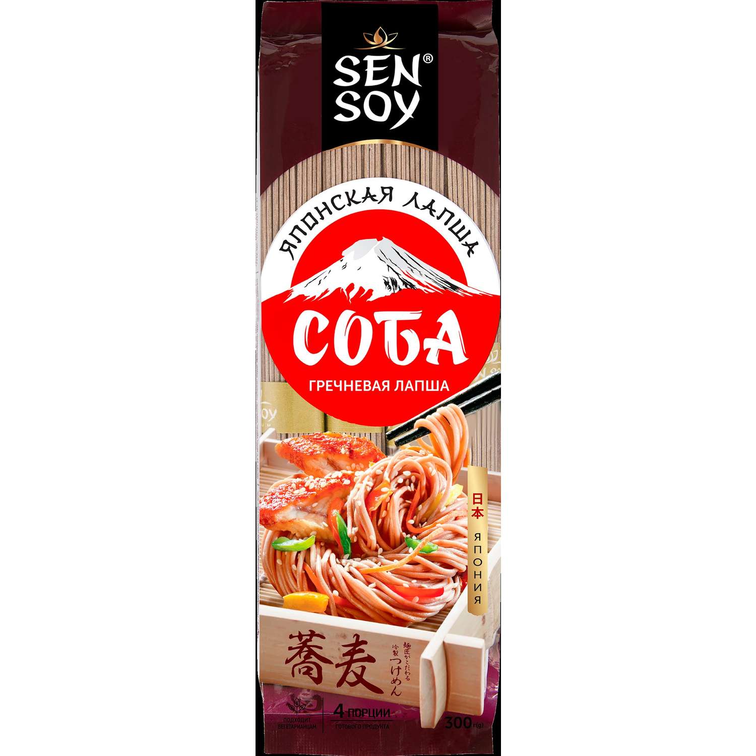 Лапша гречневая Sen Soy SOBA 300г - фото 1