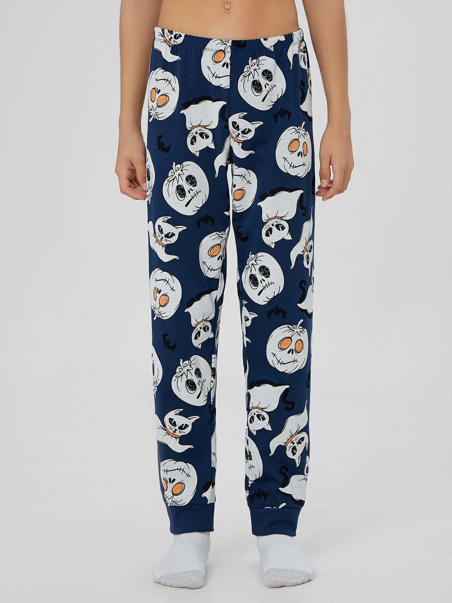 Пижама Mark Formelle (Марк Формэль) 563333/серый меланж 4306-А +привидения на синем - фото 5