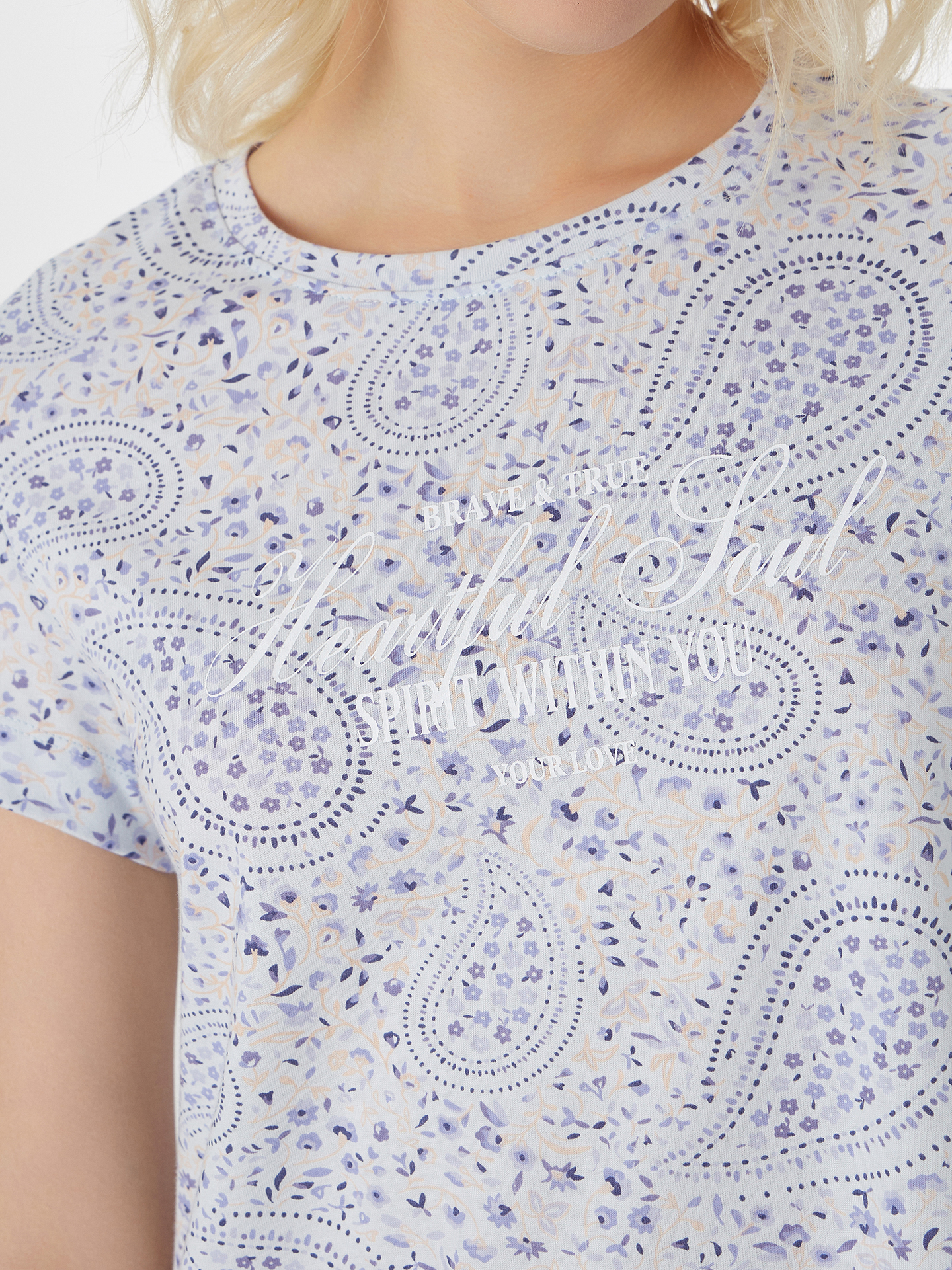 Сорочка ночная Mark Formelle (Марк Формэль) 572402/узор на голубом - фото 3