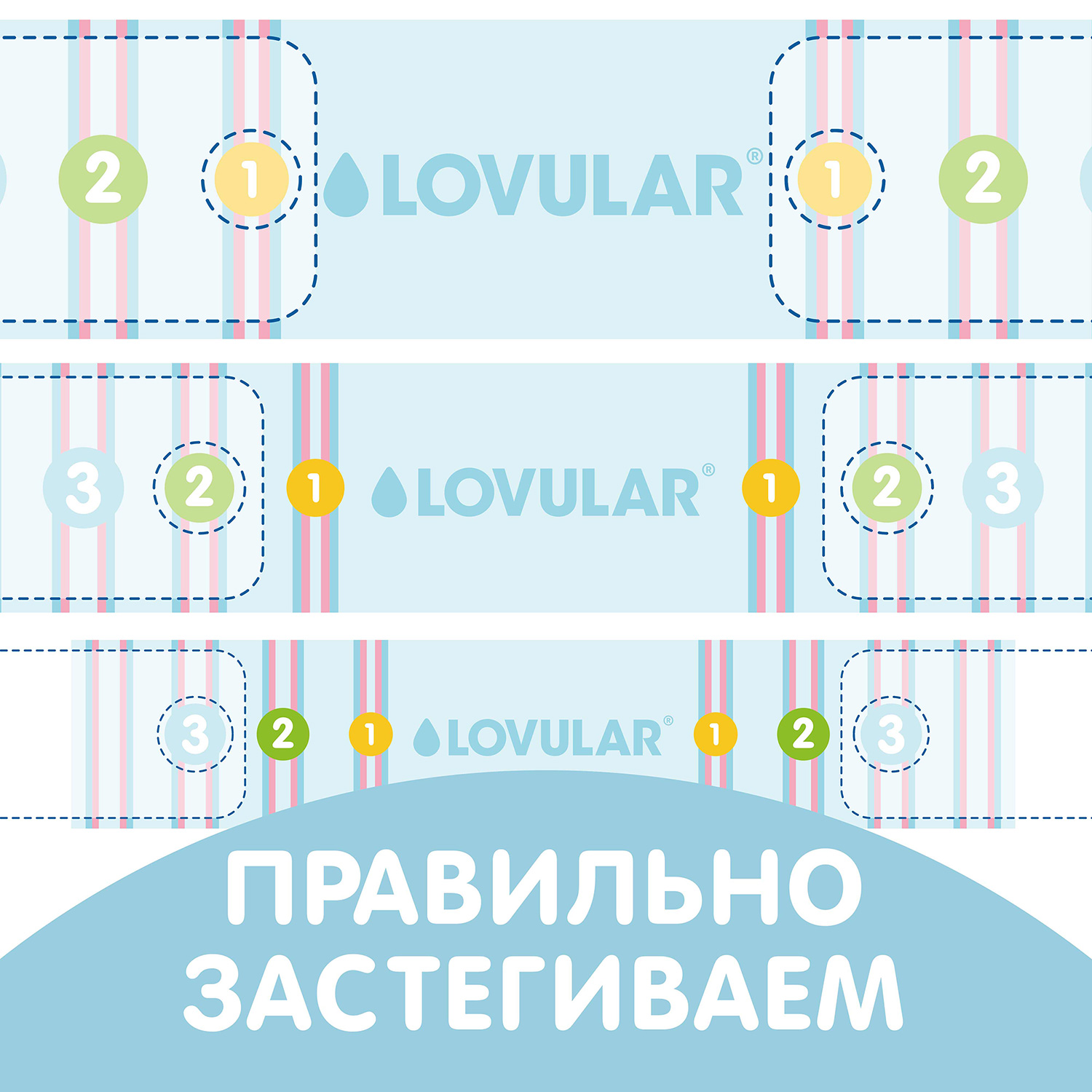 Трусики LOVULAR Giraffe M (6-10 кг) 56 шт. - фото 7
