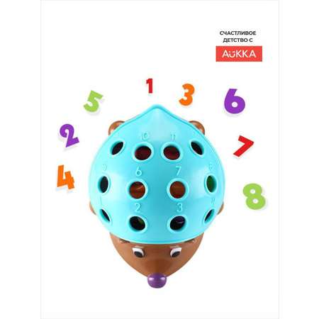 Игрушка AUKKA сортер Ежик Монтессори
