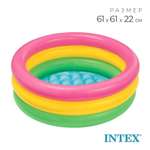 Бассейн надувной Intex Радуга