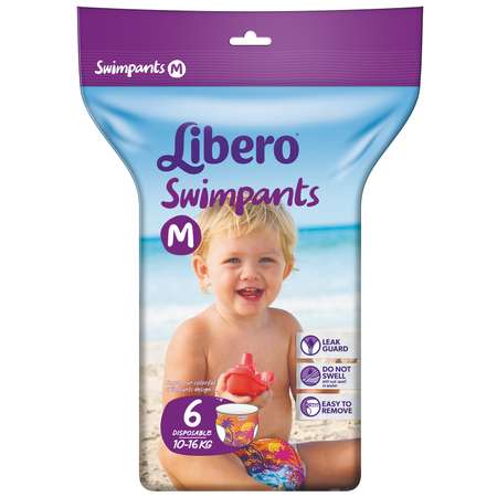 Трусики Libero Swimpants для плавания 6 (10-16 кг) 6 шт.