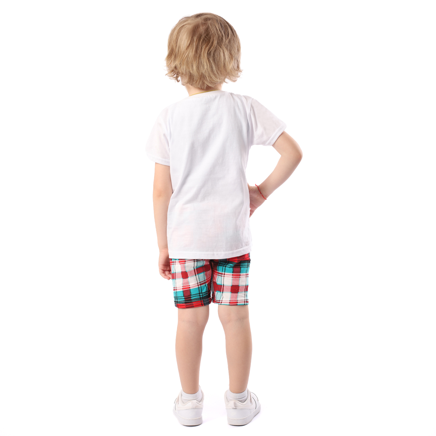 Костюм Babycollection ЦБ-00030254белый бирюзовый красный - фото 3