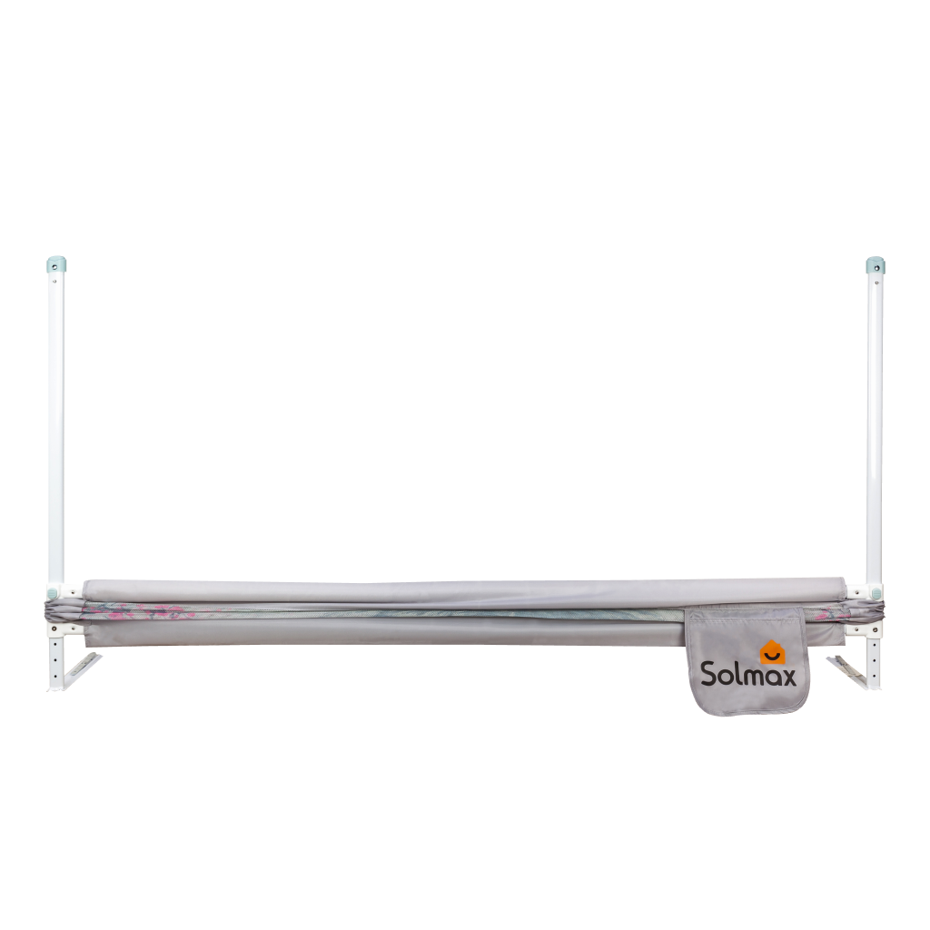 Защитный барьер для кровати Solmax 160 см серый/розовый - фото 9