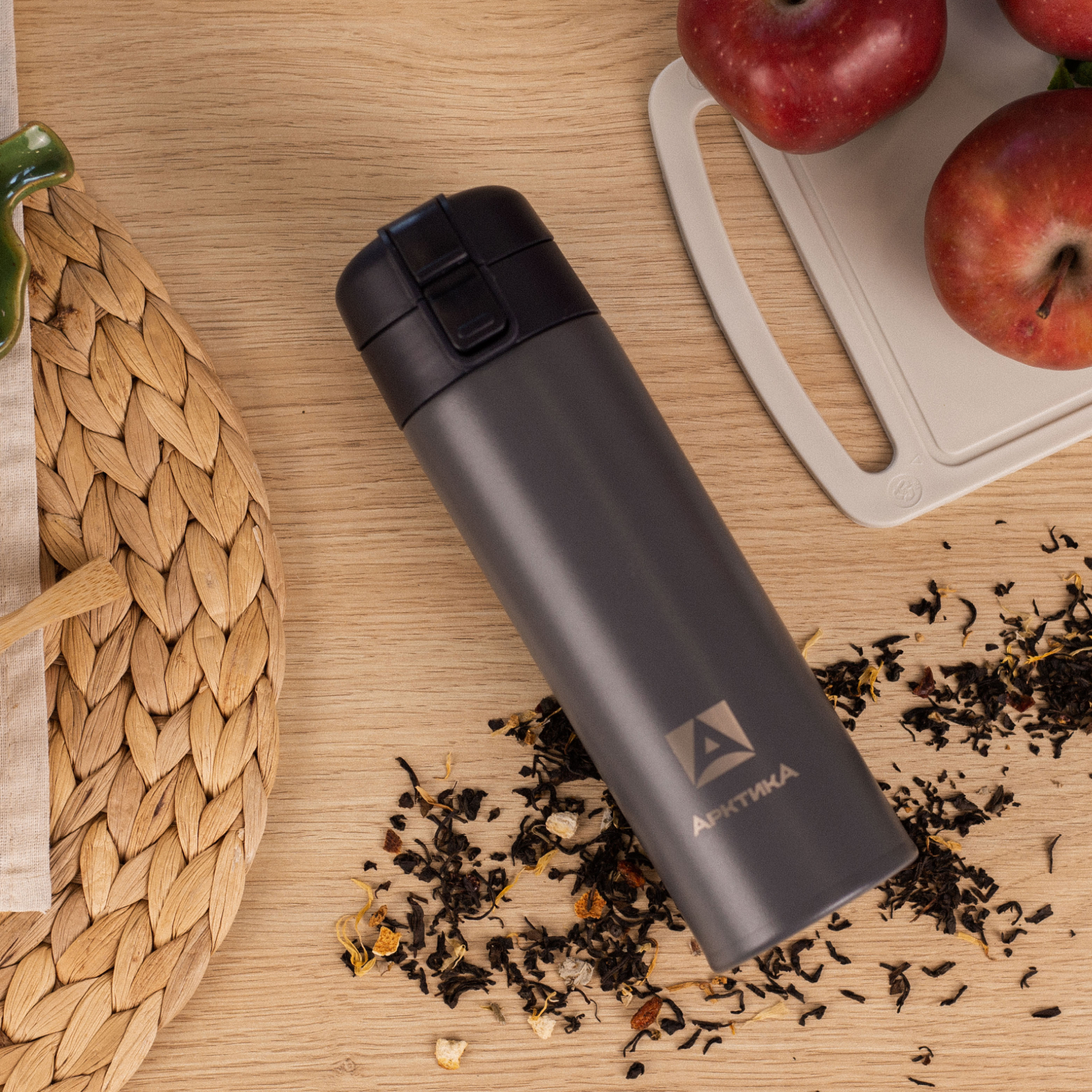 Термокружка Арктика 703-470 графит с ситечком - фото 6