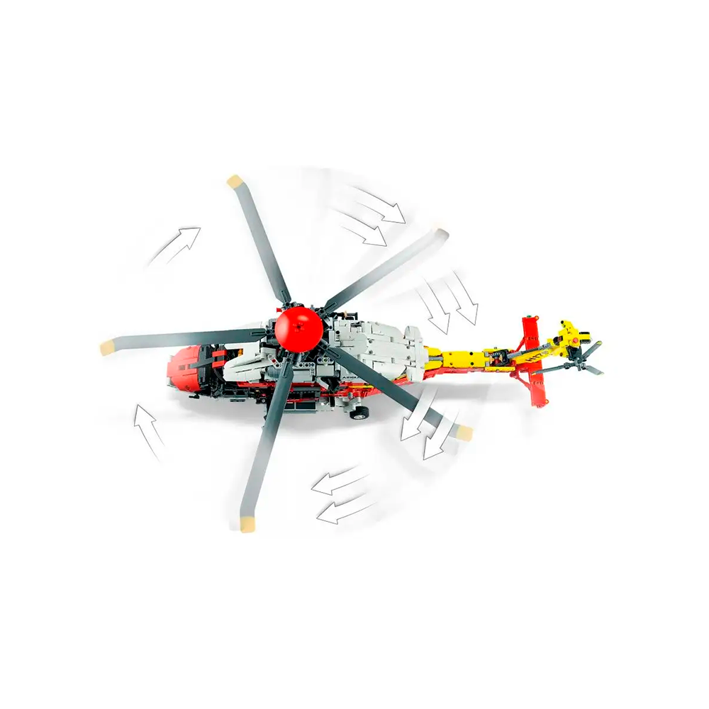Конструктор LEGO Technic Спасательный вертолет Airbus блочный - фото 7