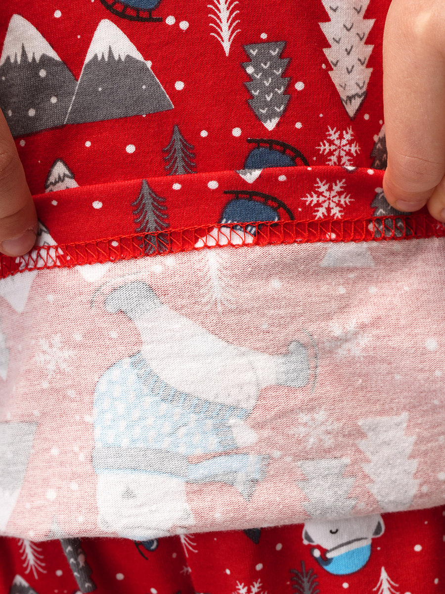 Пижама HappyFox HF00102красный - фото 7