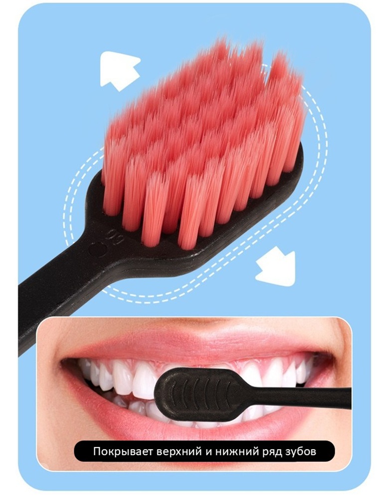 Зубная щетка классическая MIKOLIFE от 6 лет 12 шт. - фото 7