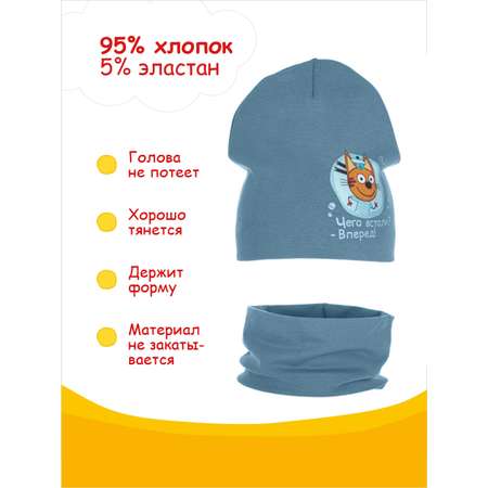 Шапка и снуд Три кота