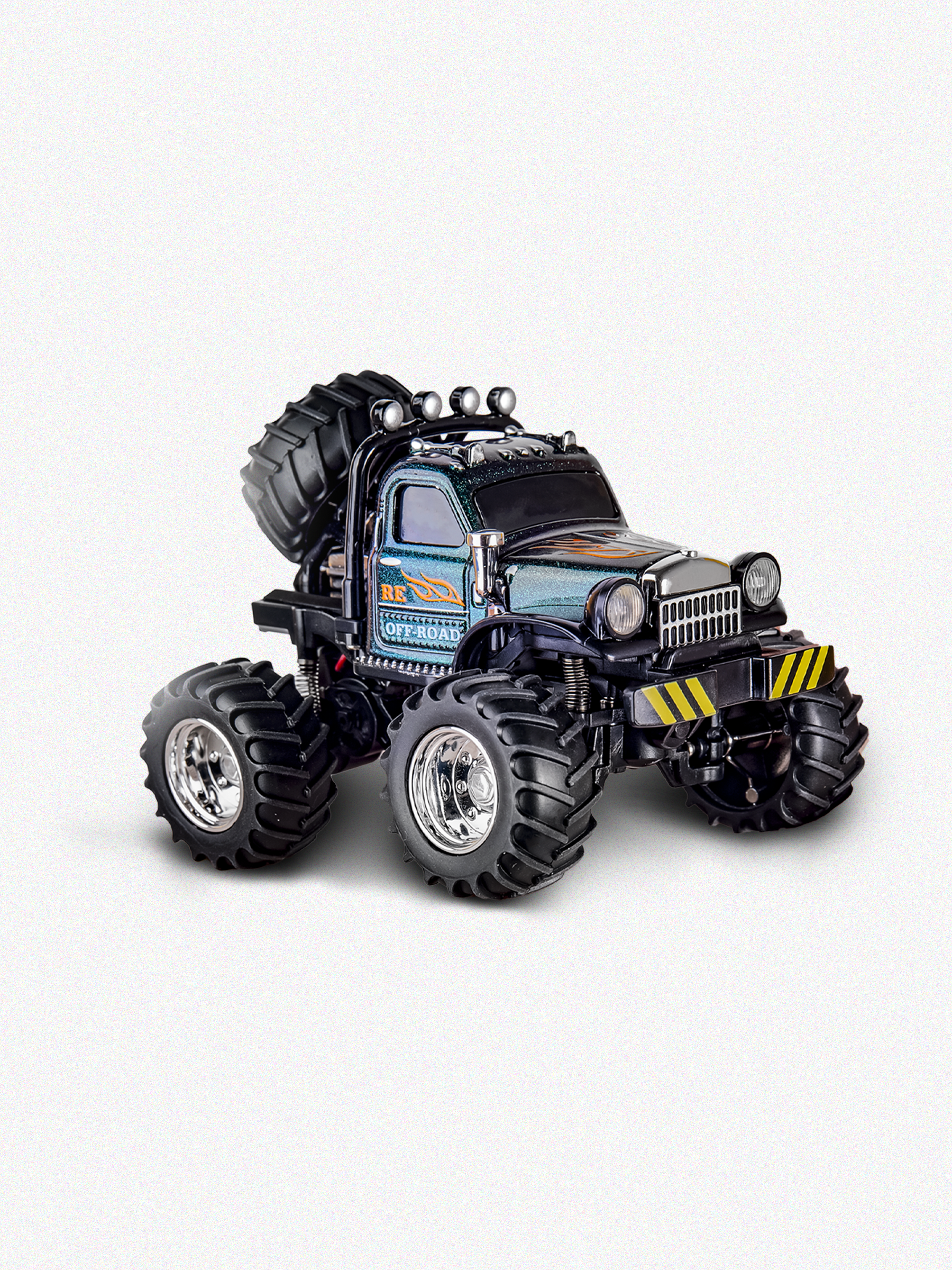 Автомобиль РУ BAZUMI Карманная машинка монстр трак 1:64 - фото 7