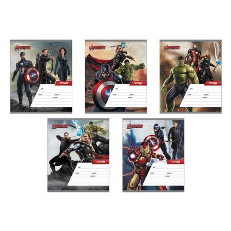 Тетрадь Marvel клетка 18 лист. в ассортименте