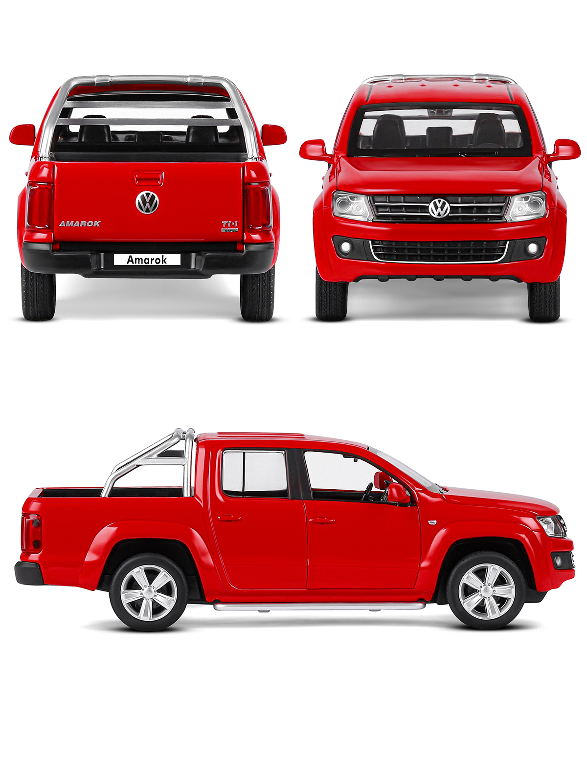 Пикап АВТОпанорама Volkswagen Amarok 1:30 JB1251805 - фото 10