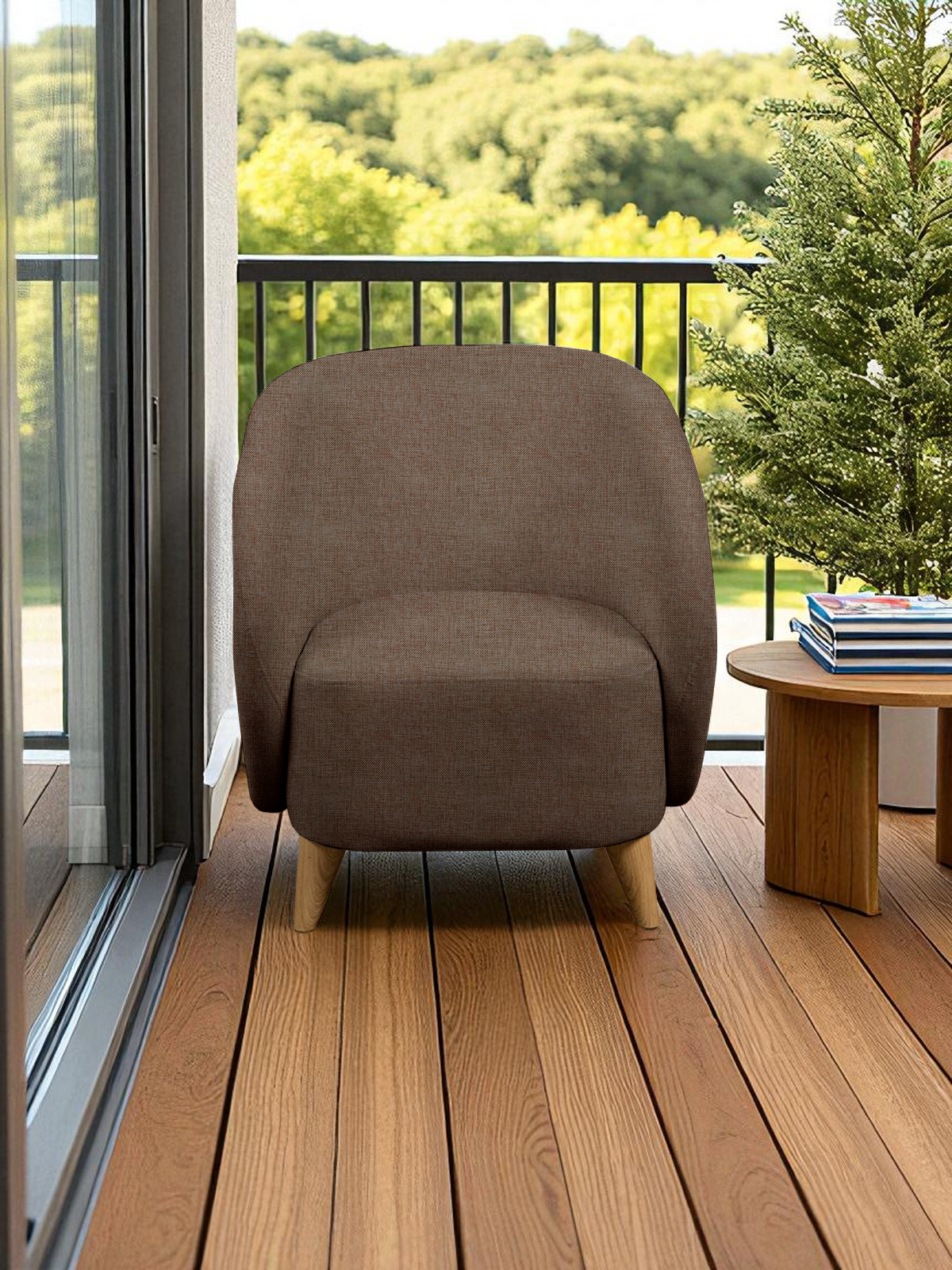 Кресло Уютная среда К300 коричневый - фото 20