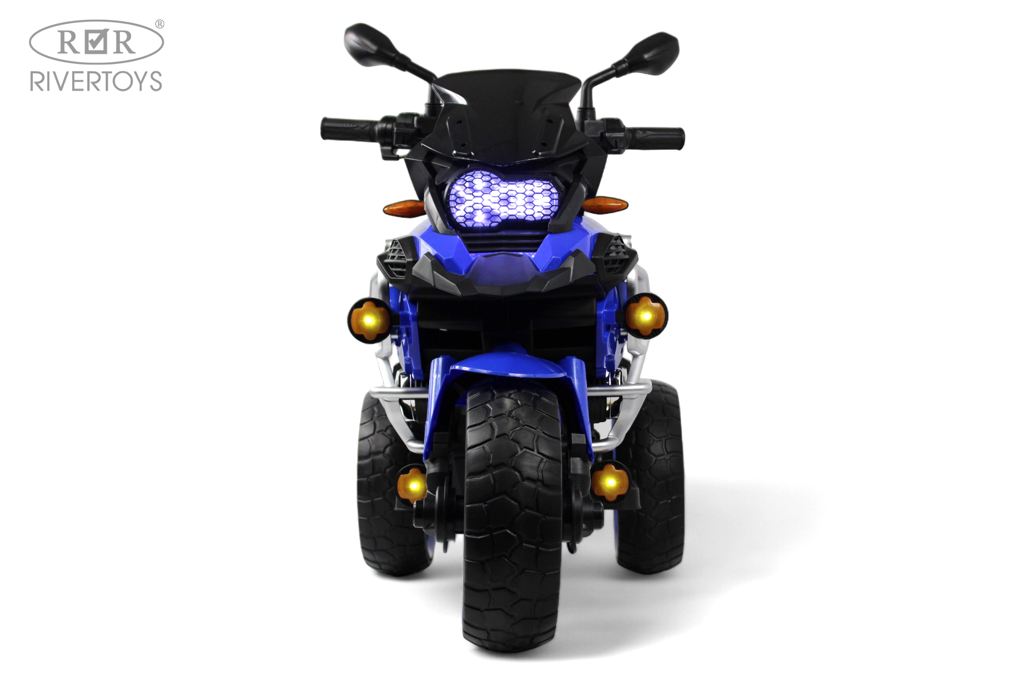 Электромобиль RIVERTOYS М008БХ-BLUE - фото 12