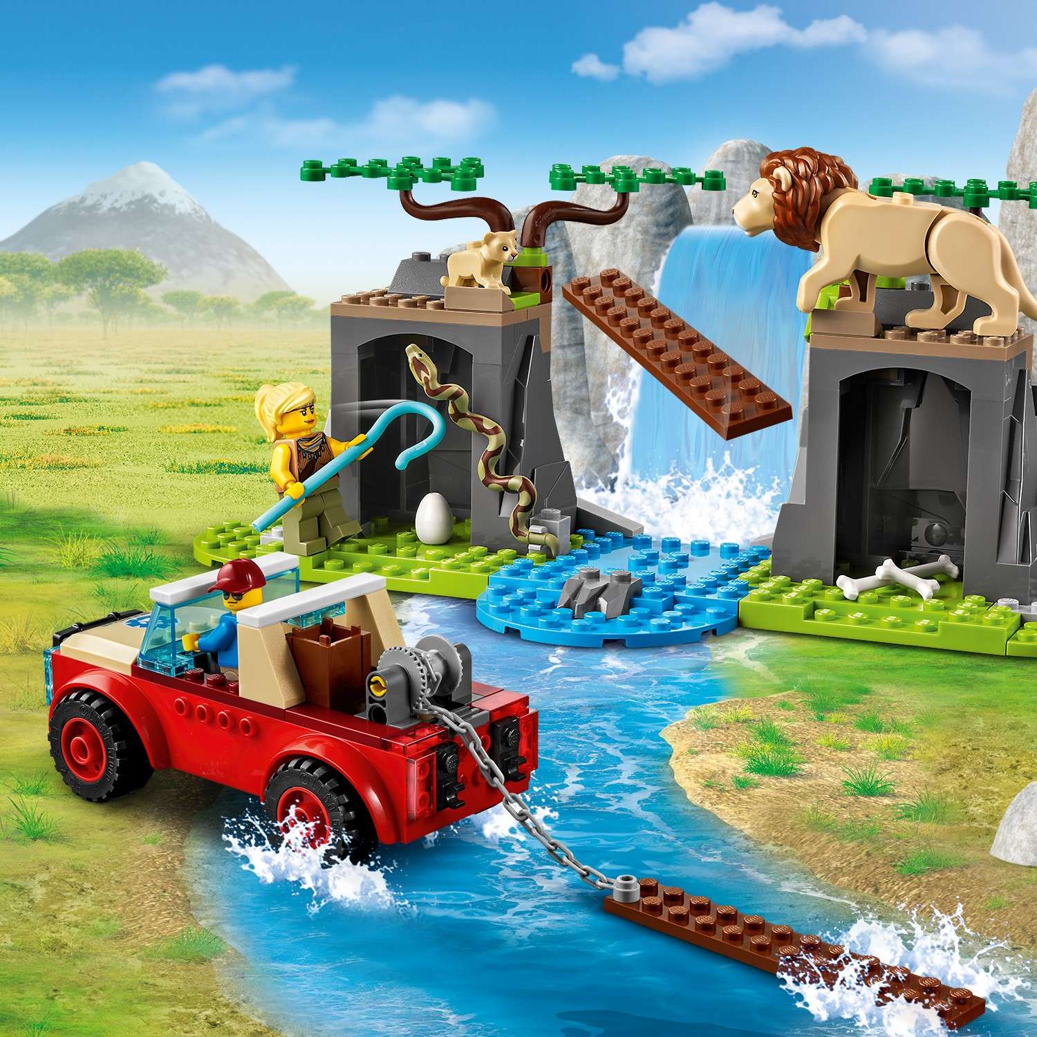Конструктор LEGO City Wildlife Rescue Off-Roader блочный - фото 7