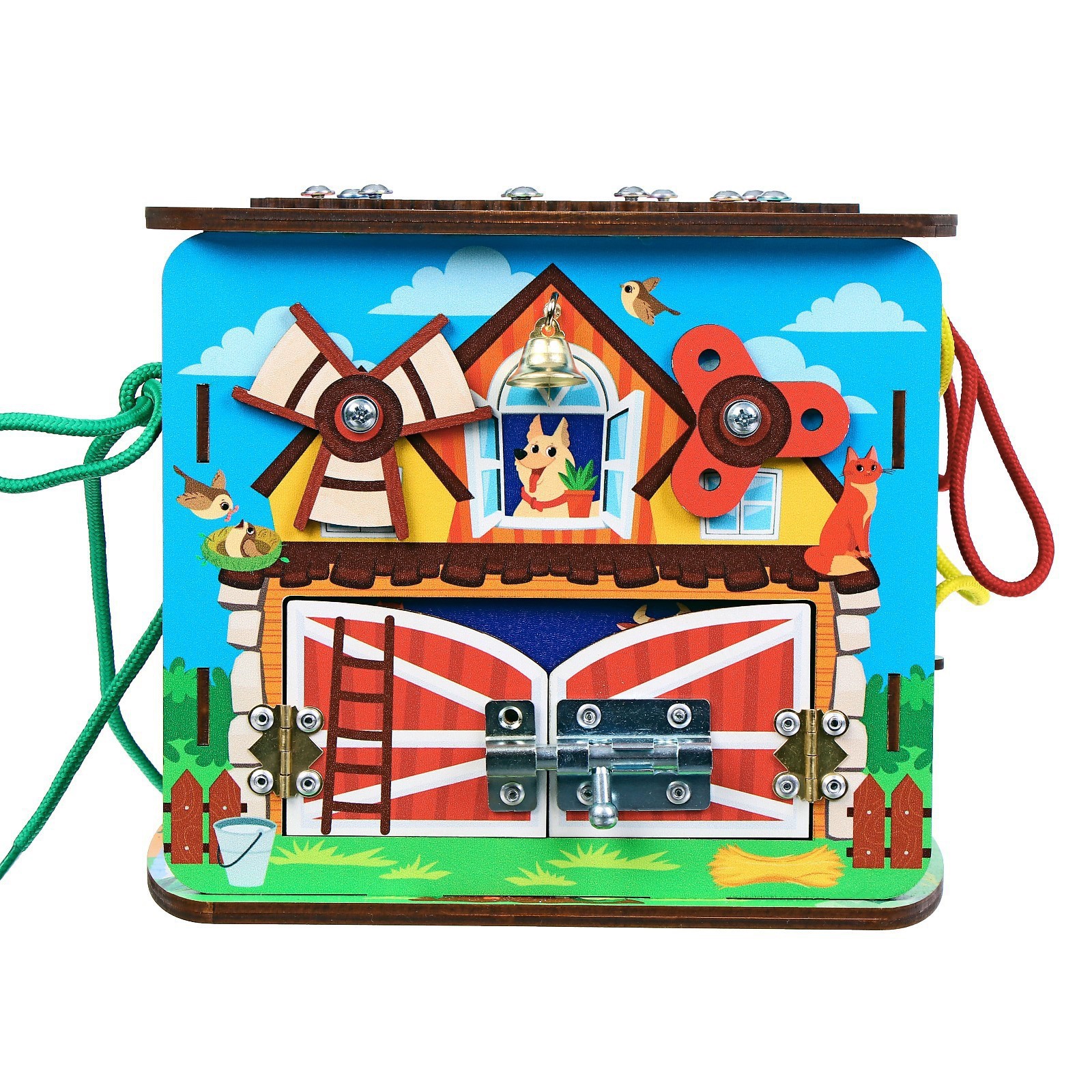 Игрушка Лесная мастерская бизиборд Играем со зверятами - фото 8