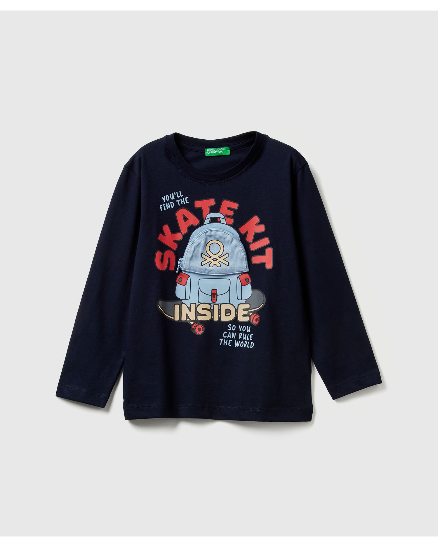 Лонгслив United Colors of Benetton 25A_3I1XG10KQ_016 - фото 1