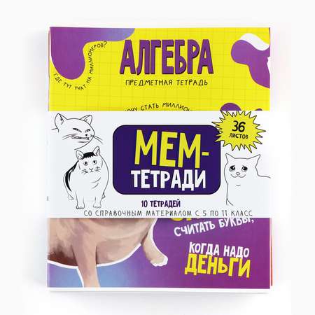 Тетрадь ArtFox STUDY 36 лист. (Алгебра, Биология, Геометрия, Иностранный язык, История, Обществознание, Русский язык, Химия, Физика)
