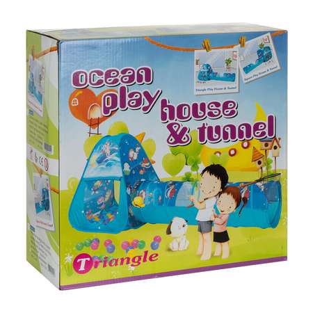 Домик игровой Sevillababy Треугольный с тоннелем CBH-03