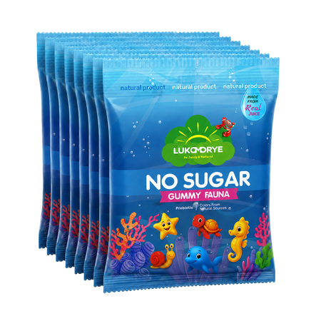 Жевательный мармелад Lukomorye So Juicy Natural NO SUGAR Фауна ассорти