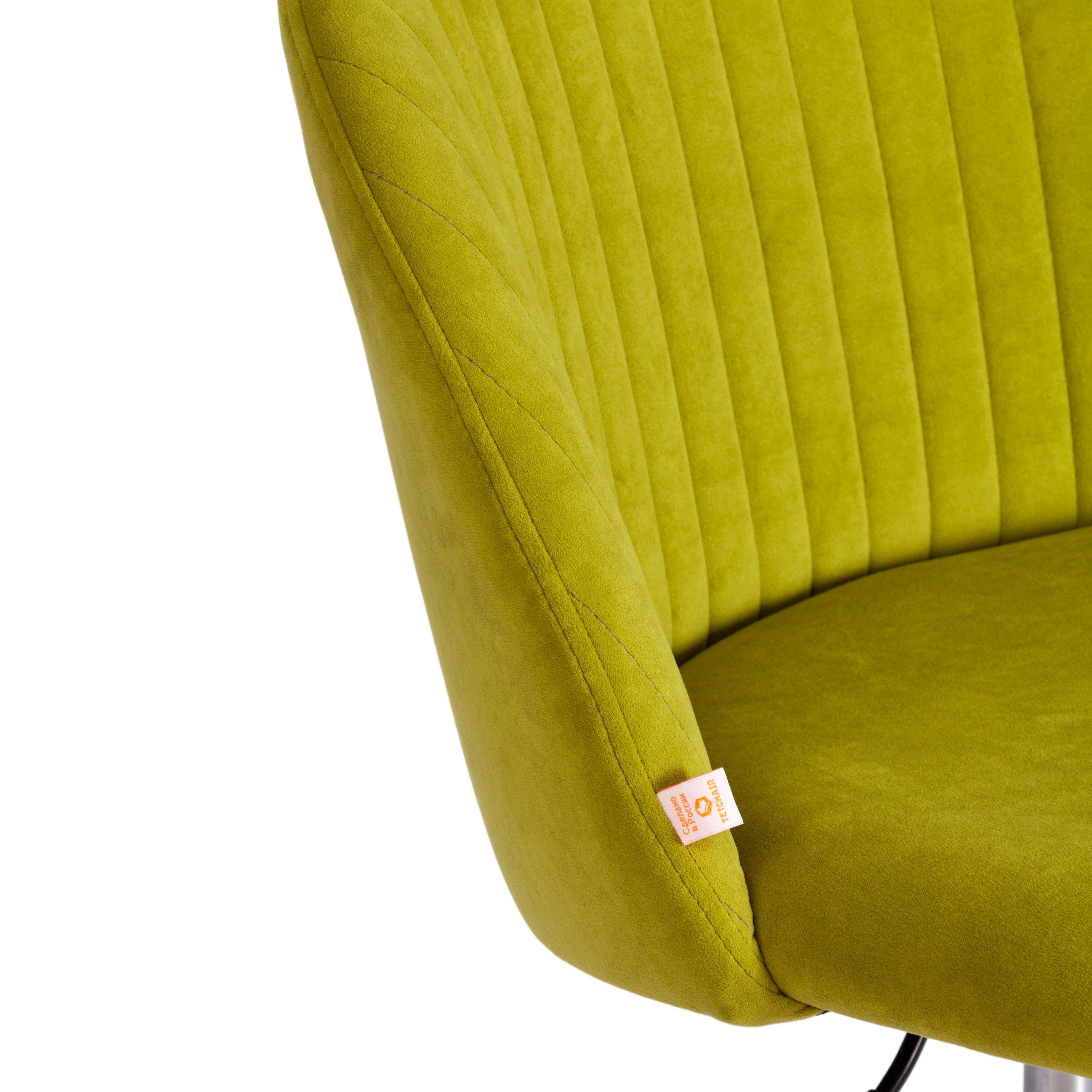 Компьютерное кресло TETCHAIR флок олива - фото 16