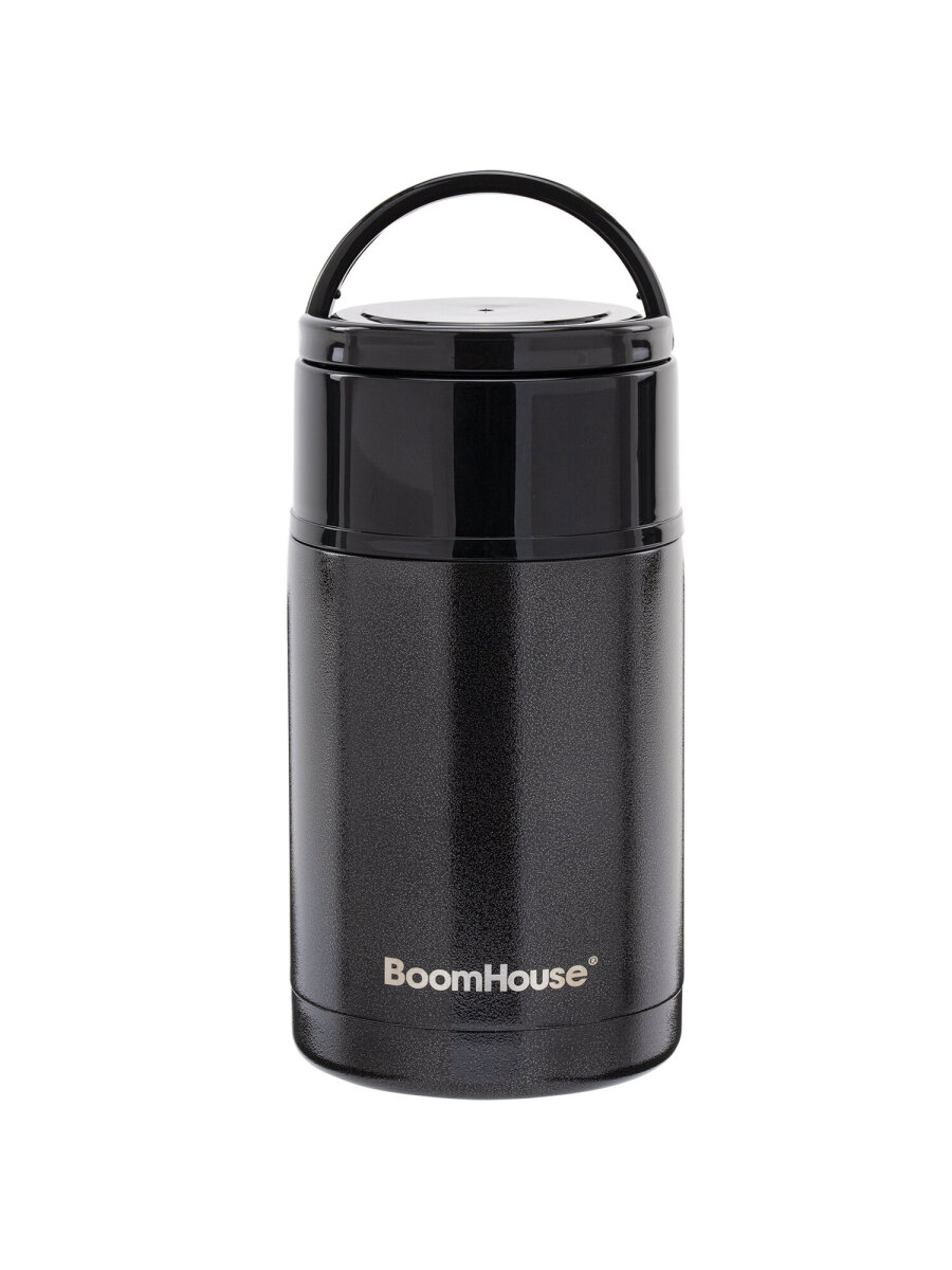 Термос BoomHouse для чая кофе еды 1 литр с широким горлом и ручкой походный - фото 3