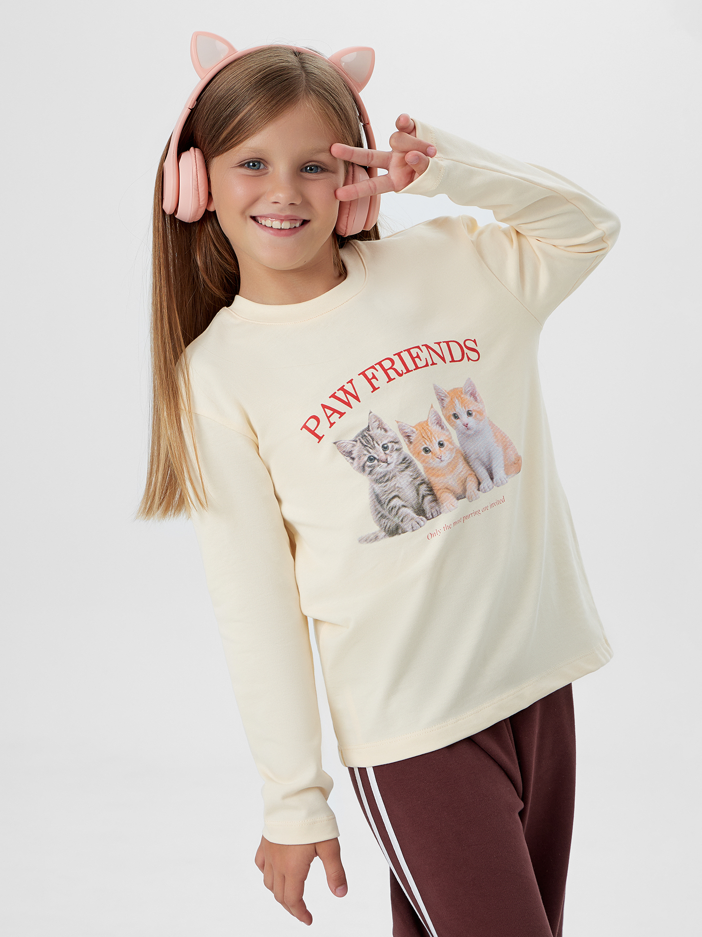 Лонгслив Mark Formelle (Марк Формэль) 127931/топленое молоко +печать - фото 6